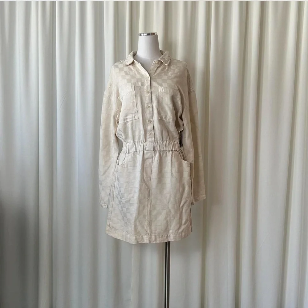 Weekend Los Angeles ADORIA DRESS Checkered Pattern  size Large. - Picture 3 of 9